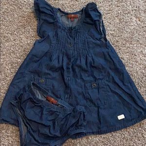 Baby girls denim dress
